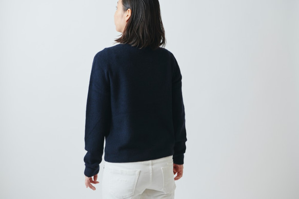 【sale】enrica cashmere&wool knit / beige 6枚目の画像