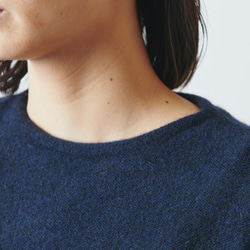 【sale】enrica cashmere&wool knit / navy 5枚目の画像