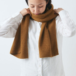 【送料無料】enrica cashmere&wool muffler / navy 5枚目の画像