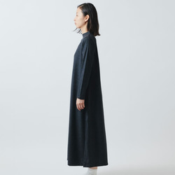 HANDROOM WOMEN'S  ボトルネック ワンピース / black 4枚目の画像