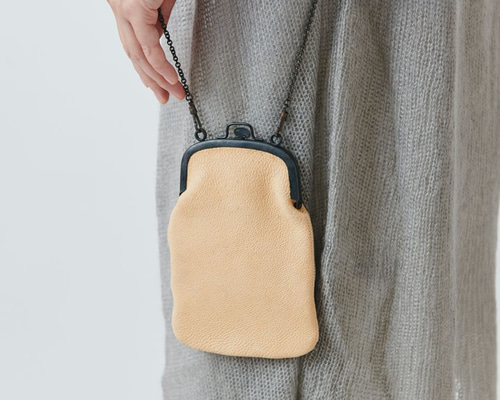 未使用RRL ブラックステッチレザーショルダーポーチ ビンテージ加工 RRL ダブルアールエル ブラックステッチレザーショルダーポーチ