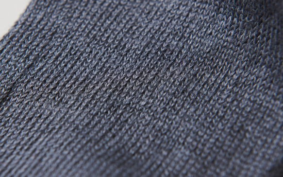 亞麻針織襪子（藍灰色）男士 第2張的照片