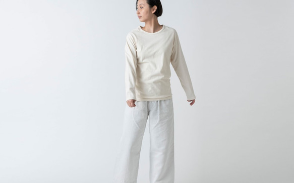 [已停產，售完即止] Yohaku TUTU 長袖 T 卹 | Kinari | 男女通用 3 種尺寸 第5張的照片