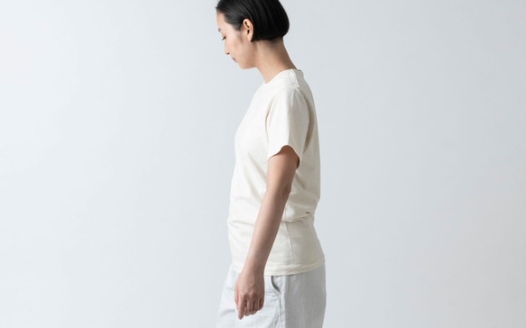 【在庫限り】yohaku TUTU ショートスリーブTシャツ｜チャコール杢｜ユニセックス3サイズ 8枚目の画像