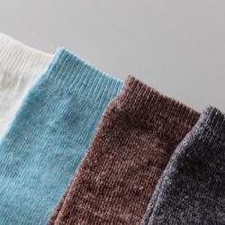 Linen Cupra Toe Socks｜深灰色｜女士 第5張的照片