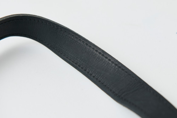 [訂貨後生產] 黑色皮革手提袋 &lt;S horizontal&gt; 第4張的照片