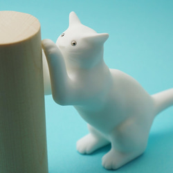 貓雕像“ Tsumegugi”。輕鬆的桌面內部。 第7張的照片