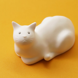 貓雕像：“你今天在做什麼？”一個可愛的桌面樹脂雕像。 第6張的照片