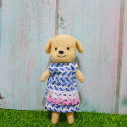 犬の羊毛フェルト人形/ピン/ブローチ/吊り下げ/装飾/人形/人形 2枚目の画像