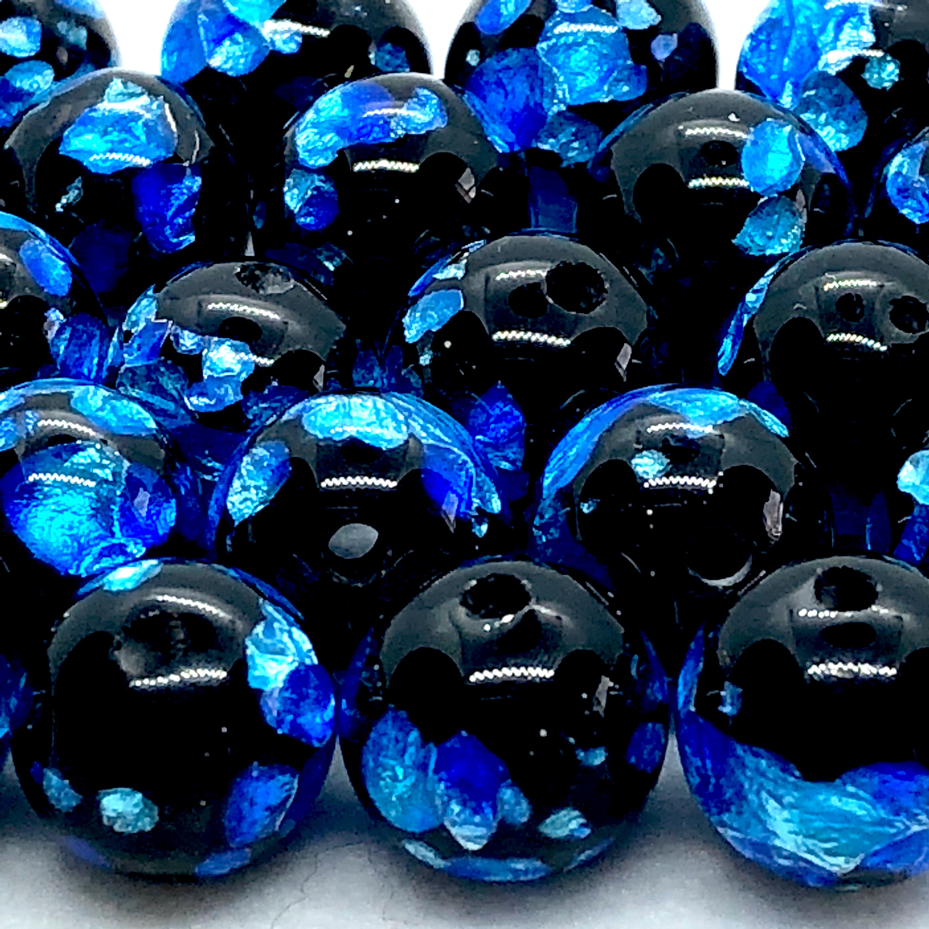 ヨタさん専用　ホタルガラス 蓄光 ホタルガラス 8mm ブレスレット 濃いブルー 沖縄 とんぼ