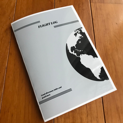 【10冊セット】フライトログブック【飛行機の特別なノート】 2色から選べる】飛行機の特別なノート ✈︎ フライトログブック