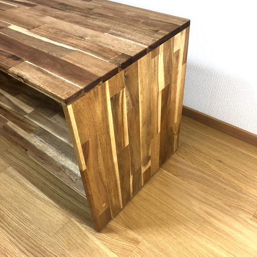 ローテーブル ローデスク アカシア材 シンプル オイルフィニッシュ