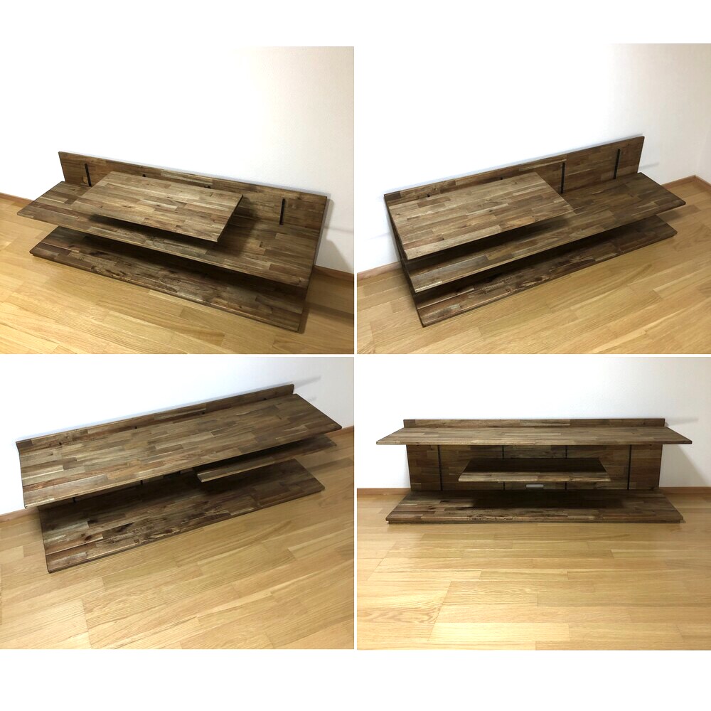 スタイルに合わせ自由自在 テレビラック アカシア 1400 オイルフィニッシュ 32,370円