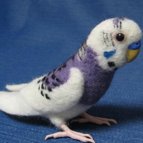 セキセイインコ 羊毛フェルト セキセイインコ 羊毛フェルト 2羽セット - メルカリ