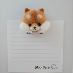 Wool Farmグッズ(赤柴マグネット)　～Wool Farm～　羊毛フェルト 3枚目の画像