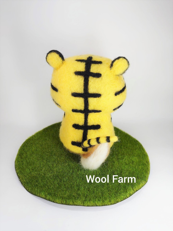 トラ柴犬　～Wool Farm～　羊毛フェルト 5枚目の画像