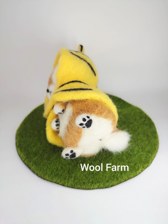 トラ柴犬　～Wool Farm～　羊毛フェルト 6枚目の画像