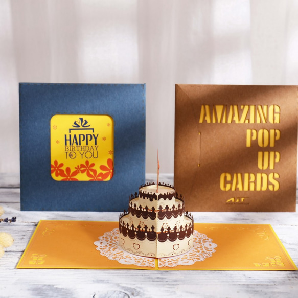 手作りの360度フルサイズカード_誕生日おめでとう_誕生日カード_ギフトの最初の選択 8枚目の画像