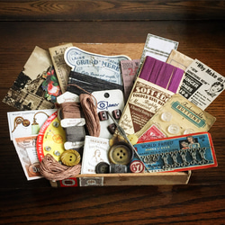 イギリス蚤の市】ヴィンテージの木製シガーボックス＆レトロな