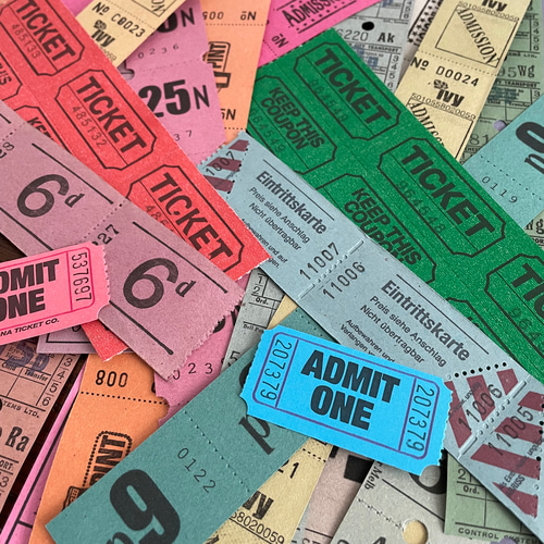 アメリカ シルバーシアターチケット 10枚- ヴィンテージ 映画館