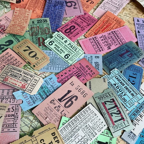 海外ヴィンテージのチケット20枚セット その他素材 Blue Sea Lotus