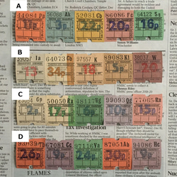 【バスチケット】50～60枚セット（英国ヴィンテージ） 7枚目の画像