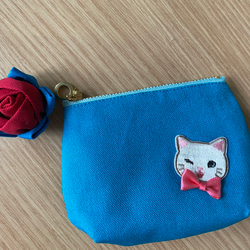 貓咪/蝴蝶結 隨身包 零錢包 簡約 可愛 第3張的照片