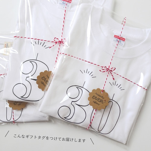 誕生日にも変更可能! 名入れ親子Tシャツセット outline mom/dad