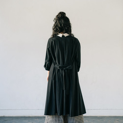 黑色棉襯衫裙可以單件穿著或用作haori 112001 ALCEDO 第5張的照片