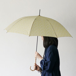 竹の傘 blowing flower yellow 晴雨兼用 長傘 ALCEDO 161019 日傘 雨傘 10枚目の画像