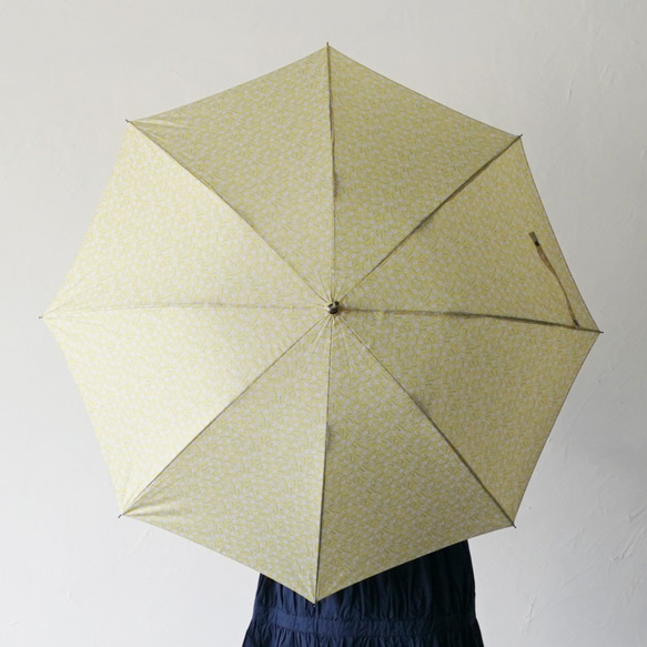 竹の傘 blowing flower yellow 晴雨兼用 長傘 ALCEDO 161019 日傘 雨傘 9枚目の画像