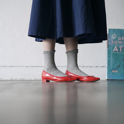 靴下 モロカンタイル柄 グレー tile gray ALCEDO 154013 2枚目の画像