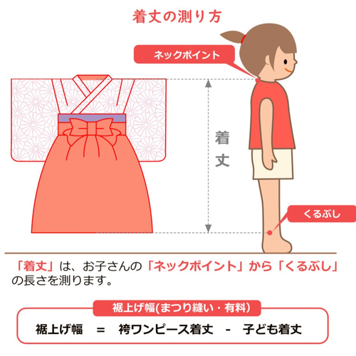 袴ワンピース【セミオーダー】ベビー袴・子供袴・袴ロンパース