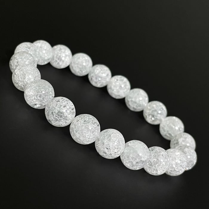 クラック水晶AAA【爆裂水晶 ３A】 10mm ブレスレット 天然石 4,565円