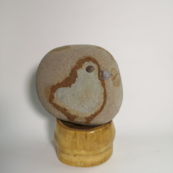 ［放著系列-小雞］石頭藝品 原石擺飾 石頭擺飾品 手作藝品 石頭擺件 第1張的照片