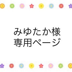 みゆたか様　専用ページ 1枚目の画像