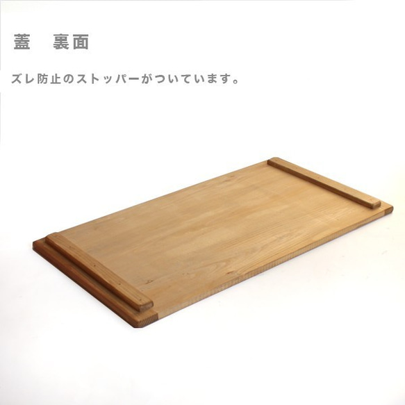 家でも、キャンプでも使える木箱！ woodboxsize L　キャスター蓋付き　オーク　受注生産　キャンプ　りんご箱 6枚目の画像