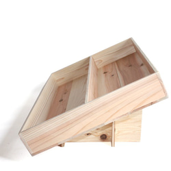 木製傾斜台　マルシェ用　受注生産　用品　家具　木箱　収納　展示用 3枚目の画像