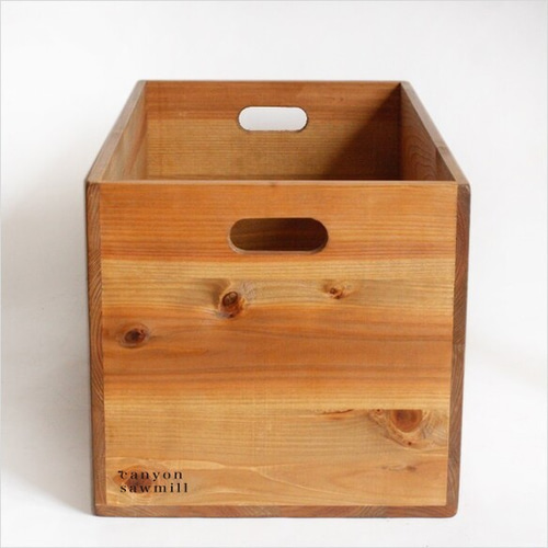 woodbox size L カラーオーク 受注生産 キャンプギア 収納 箱 薪箱