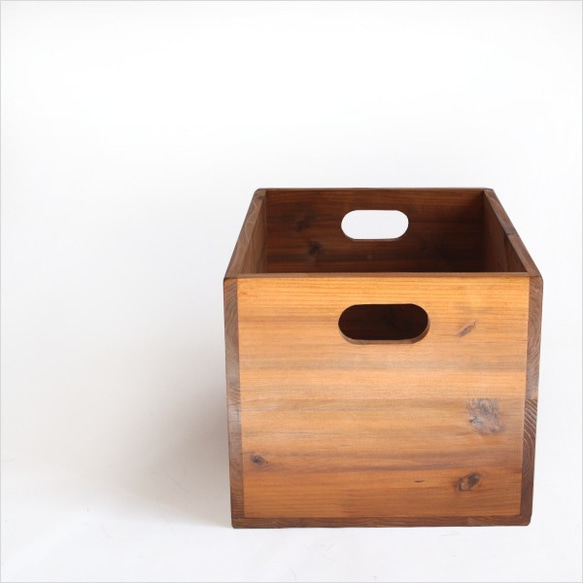 まーぼ様専用ページ　収納用木箱　 woodbox size L　蓋付き　1箱 2枚目の画像