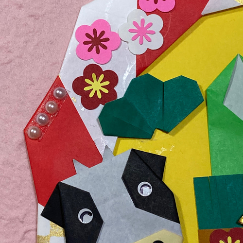 折り紙お正月リース＊門松・丑年バージョン リース ケロティ(只今