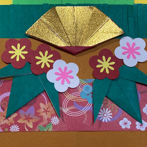 折り紙お正月リース＊門松・丑年バージョン リース ケロティ(只今