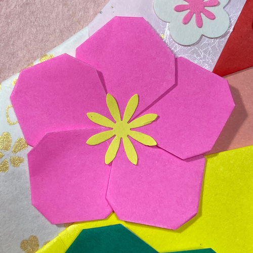 折り紙お正月リース＊まねきねこ・丑年バージョン リース ケロティ