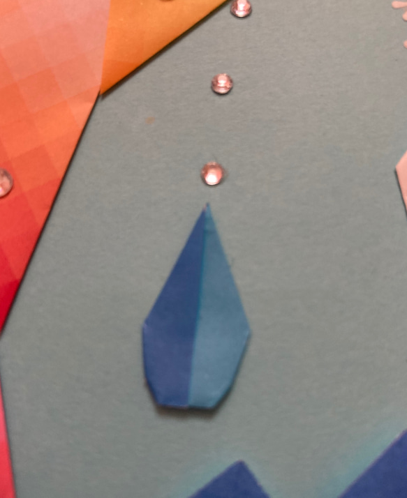 折り紙リース雨上がりの紫陽花＊シアン 6枚目の画像