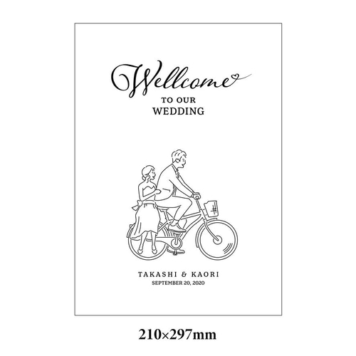 結婚式「ウェルカムボード」自転車デザイン その他オーダー
