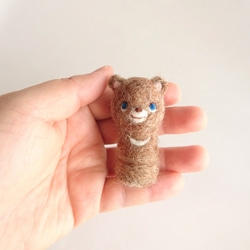 《受注製作》金太郎人形と熊 五月人形 羊毛フェルト 3枚目の画像