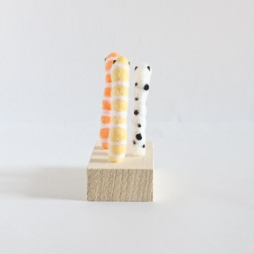 チンアナゴの置物 羊毛フェルト 羊毛フェルト アカツキコ 通販 9905268