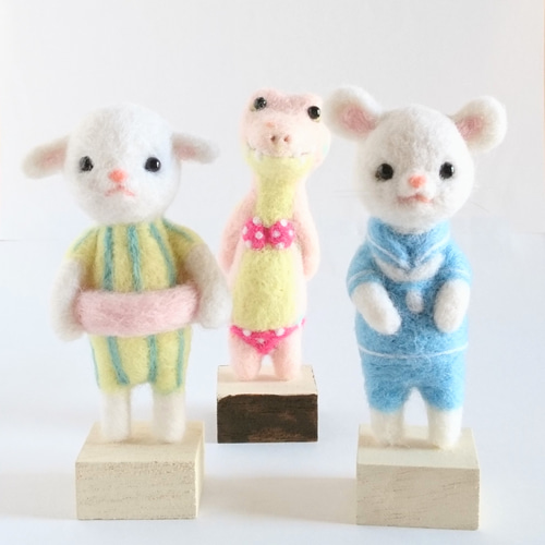 おしゃれ　ねずみ　羊毛フェルト c4cf8e3d7c5e1070430aaf1382f927