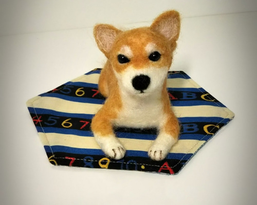 リアル羊毛フェルト 柴犬 羊毛フェルト あのこのあしおと 通販