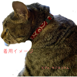 【新色追加】ネコ用　首輪　綿100% セーフティロック付き　各色 10枚目の画像